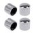 Pack Of 4 Chrome Metal Electric Guitar Cylinder Tone Volume Chrome